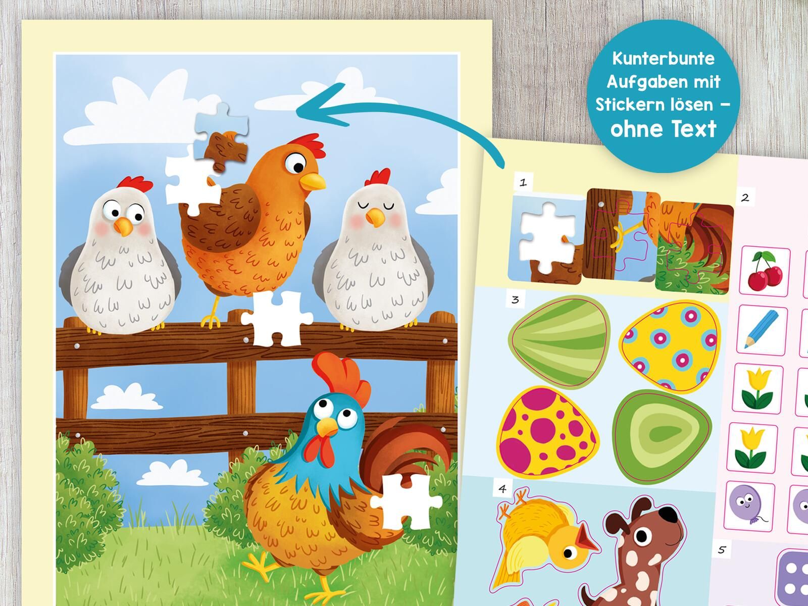 Tierische Sticker-Rätsel