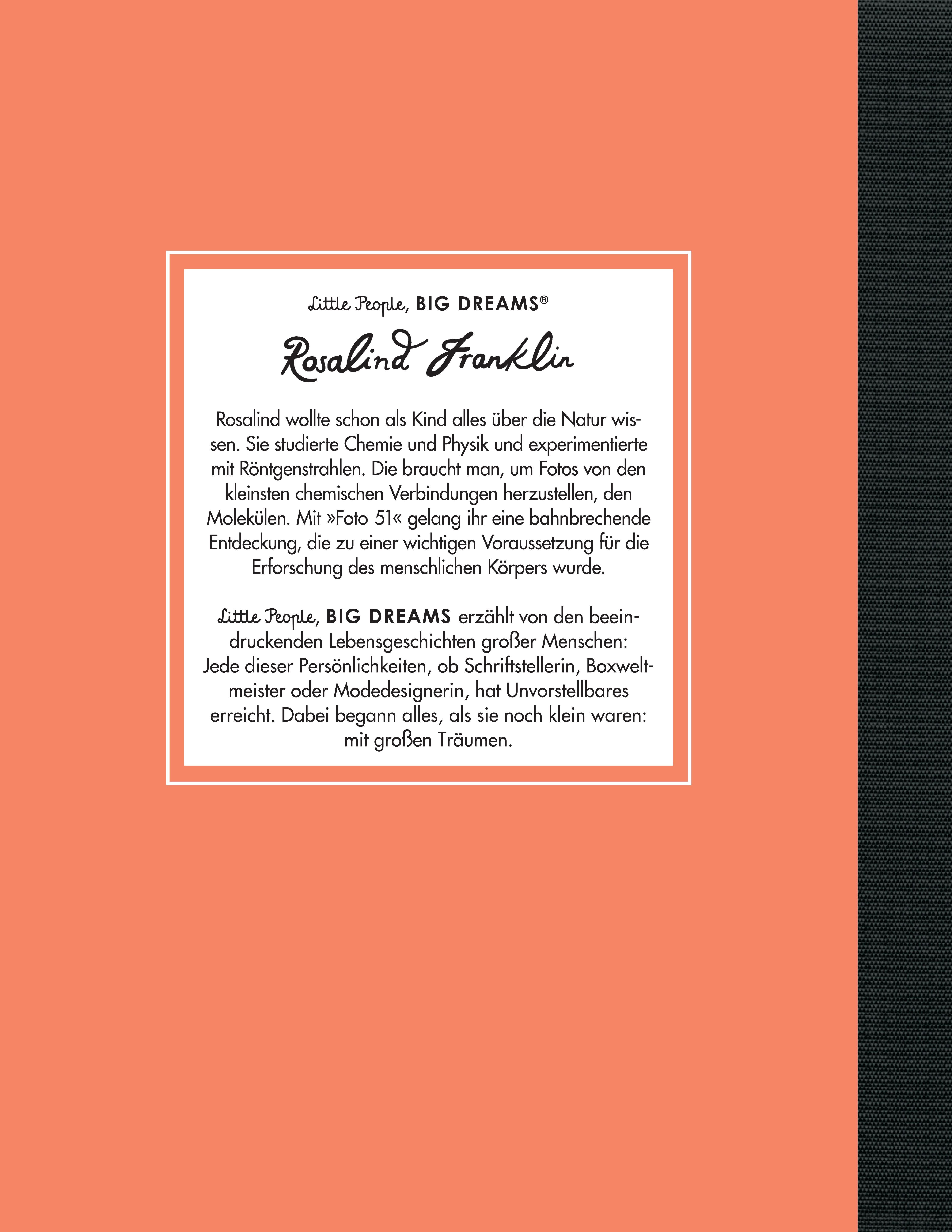 Rosalind Franklin – Little People, BIG DREAMS (Deutsche Ausgabe) (Mängelexemplar)