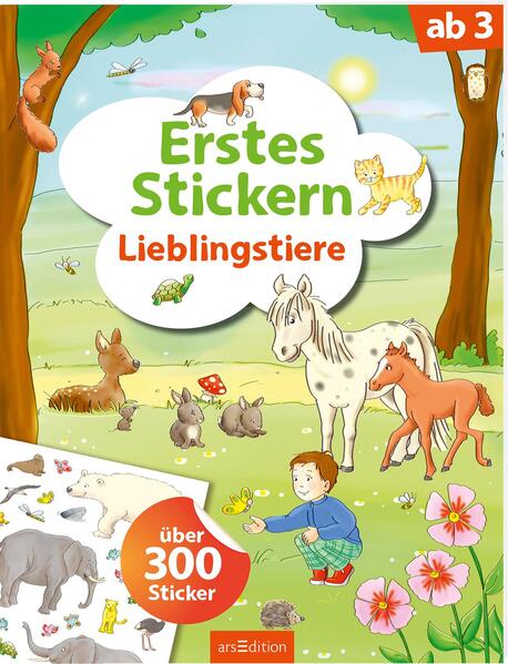 Erstes Stickern – Lieblingstiere (Mängelexemplar)