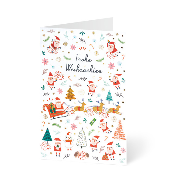 Unicef-Grußkarten für einen guten Zweck: 5 Karten und 5 Umschläge - Moderne Weihnachtsmotive