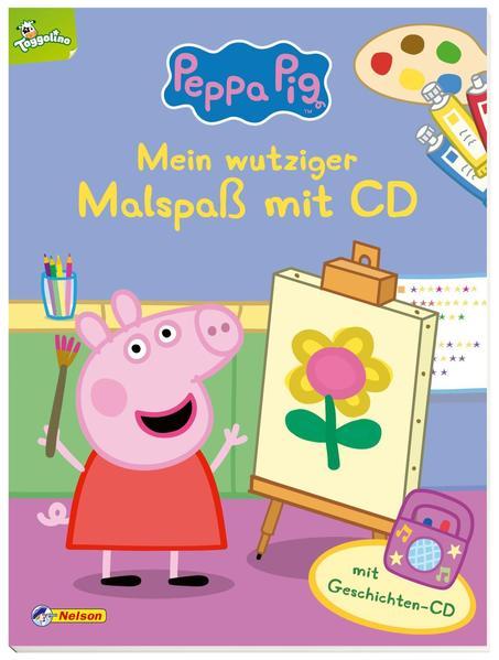 Peppa: Mein wutziger Malspaß mit CD - Mit Geschichten-CD (Mängelexemplar)