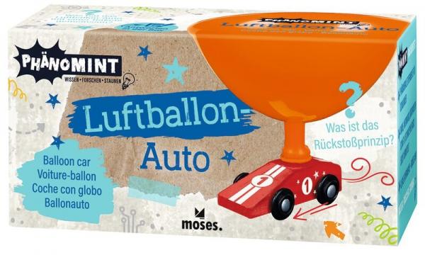 PhänoMINT Luftballon-Auto (Farbe wird zufällig gewählt)