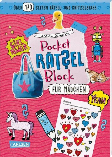 Pocket-Rätsel-Block: Für Mädchen - 100% Rätselspaß für deine Tasche (Mängelexemplar)