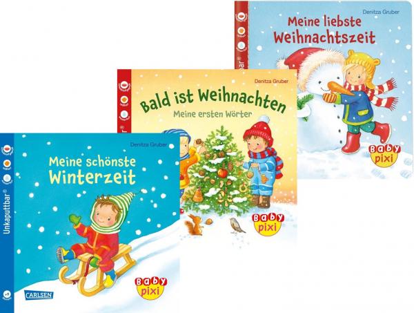 Sparpaket - 3 Baby Pixi Weihnachtsbücher (Mängelexemplare)