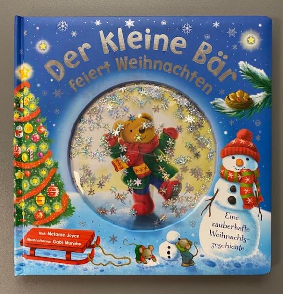 Der kleine Bär feiert Weihnachten - Glitzerfensterbuch (Mängelexemplar)