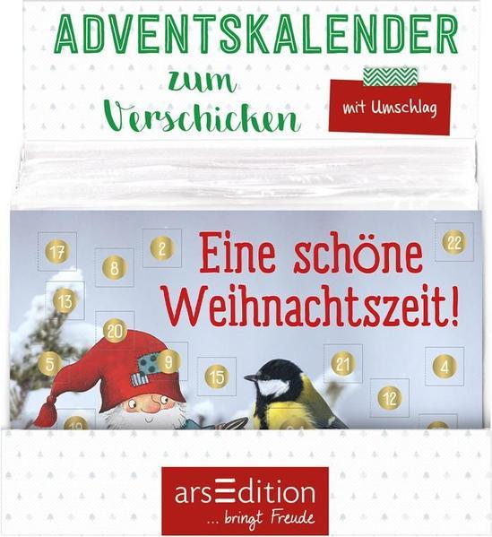 Display 36 x Adventskalender zum Verschicken A6-Format für Kinder Wichtelwald