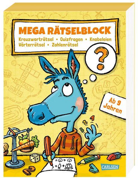 Mega Rätselblock – Kreuzworträtsel, Quizfragen, Knobeleien (Mängelexemplar)