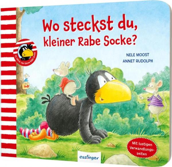 Der kleine Rabe Socke: Wo steckst du, kleiner Rabe Socke? Verwandlungsbuch (Mängelexemplar)