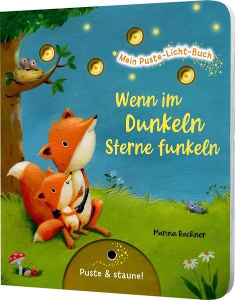 Mein Puste-Licht-Buch: Wenn im Dunkeln Sterne funkeln - Gute-Nacht-Buch (Mängelexemplar)