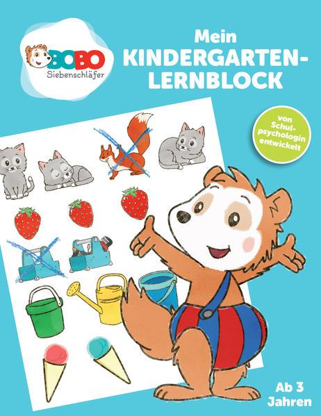 Aktion: Bobo Siebenschläfer - Mein Kindergarten Lernblock - Lustige Rätselspiele (Mängelexemplar)