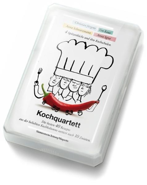 XXL Kochquartett - 40 hochwertige Rezeptkarten in einer Kartenbox