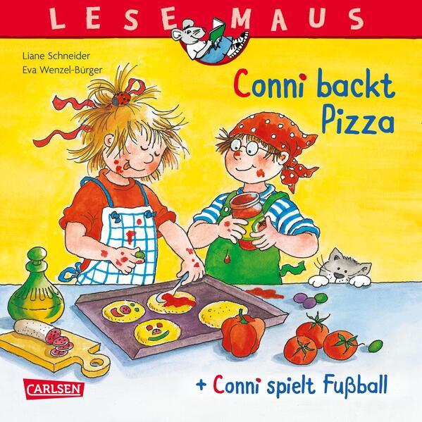 LESEMAUS 204: Conni backt Pizza + Conni spielt Fußball (Mängelexemplar)