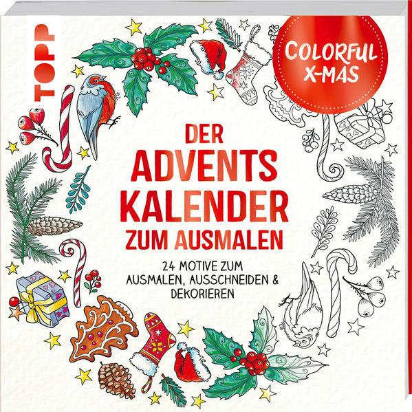 Colorful Christmas - Der Adventskalender zum Ausmalen (Mängelexemplar)