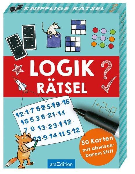 Logikrätsel - 50 Karten mit abwischbarem Stift (Mängelexemplar)