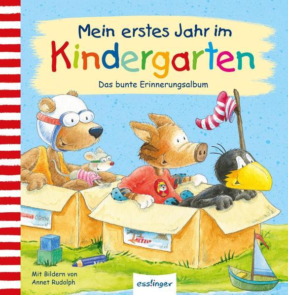 Der kleine Rabe Socke: Mein erstes Jahr im Kindergarten - Das Erinnerungsalbum (Mängelexemplar)