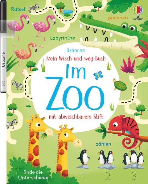 Mein Wisch-und-weg-Buch: Im Zoo - mit abwischbarem Stift (Mängelexemplar)