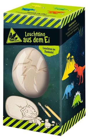 Leuchtdino aus dem Ei (Farbe wird zufällig gewählt) (Verpackung beschädigt)