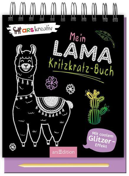 Mein Lama-Kritzkratz-Buch - Mit coolem Glitzer-Effekt