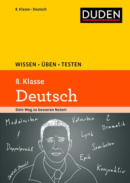 Wissen – Üben – Testen: Deutsch 8. Klasse (Mängelexemplar)