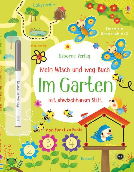 Mein Wisch-und-weg-Buch: Im Garten - mit abwischbarem Stift (Mängelexemplar)