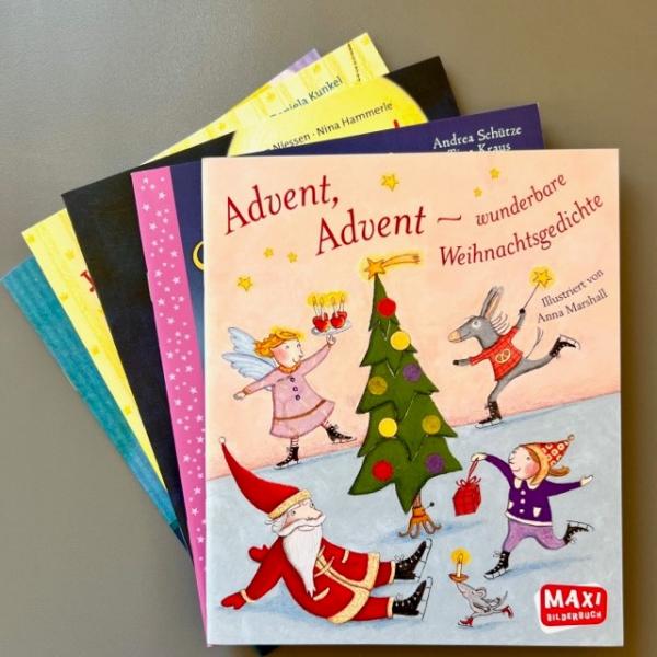 Advent, Advent - wunderbare Weihnachtsgedichte + 4 weitere Überraschungs-MAXI Bilderbücher