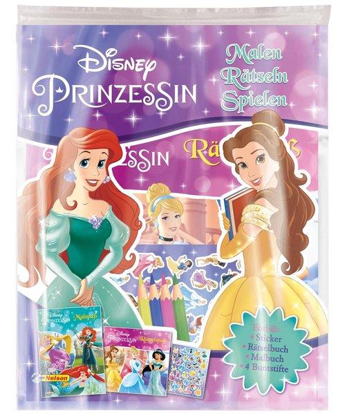Disney Prinzessin: Malen - Rätseln - Stickern