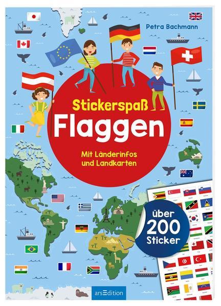 Stickerspaß Flaggen - mit Länderinfos und Landkarten (Mängelexemplar)